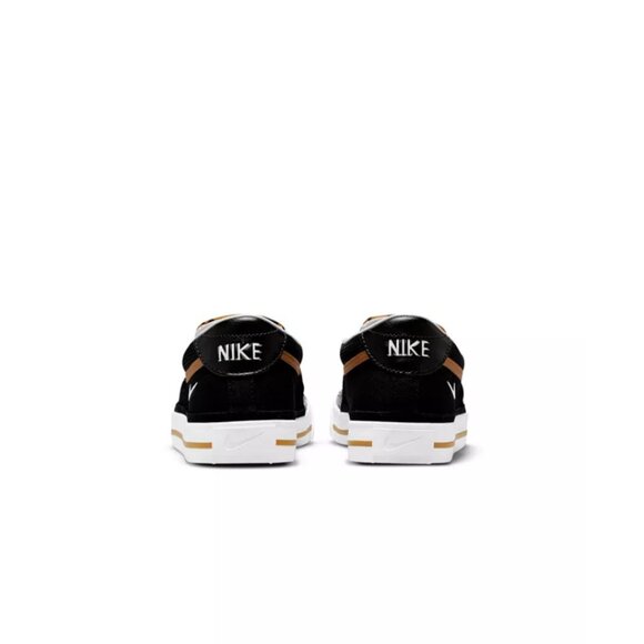 Nike Sz. 9.5 Court Legacy Leopard Slip-On Casual Sneakers in Black/Wheat/White - Picture 4 of 16